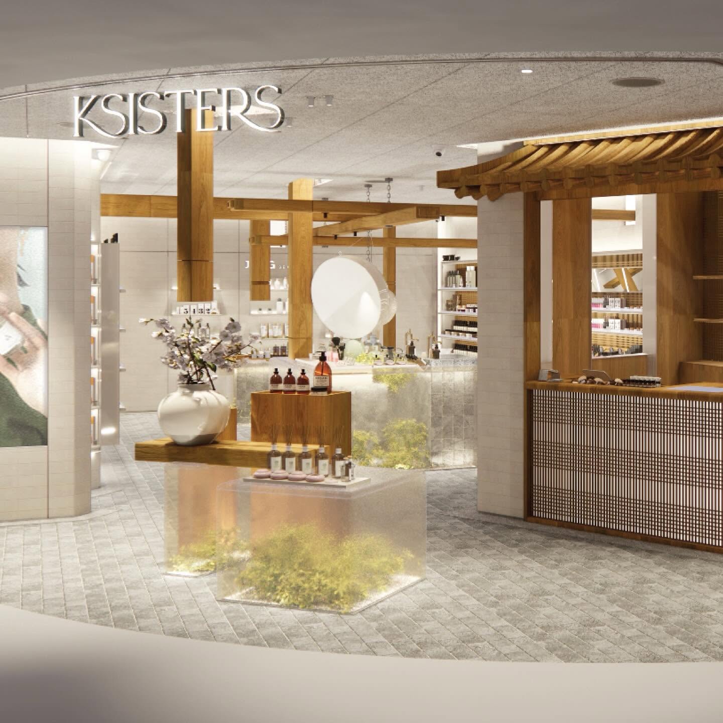 Beauty and aesthetic clinic corridor inside Wheelock Place, Singapore