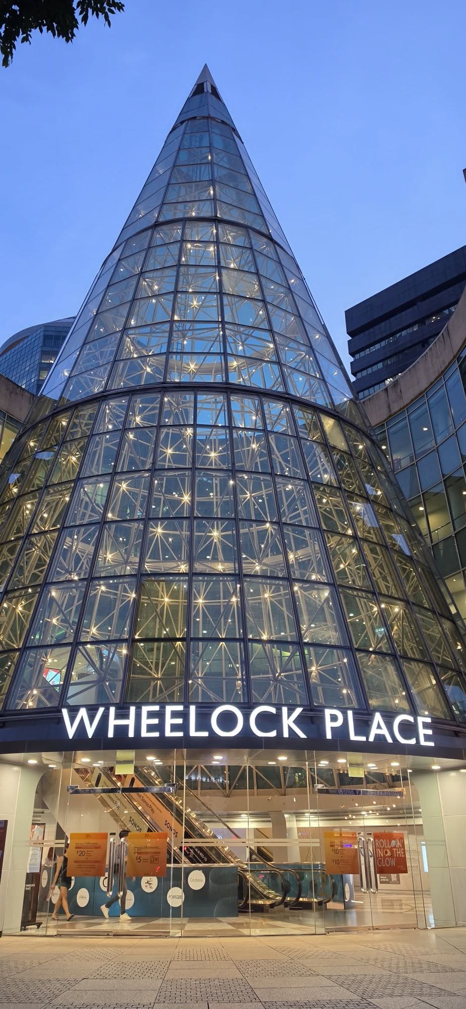 Main entrance of Wheelock Place on Orchard Road, Singapore