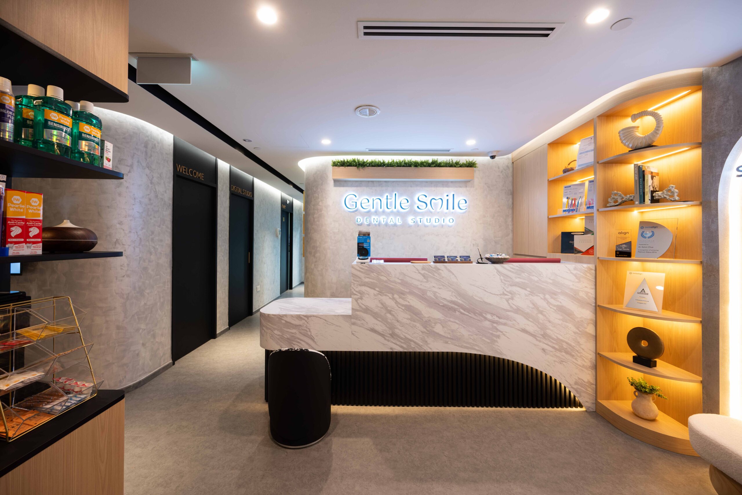 Dental and medical service suites inside Wheelock Place, Singapore